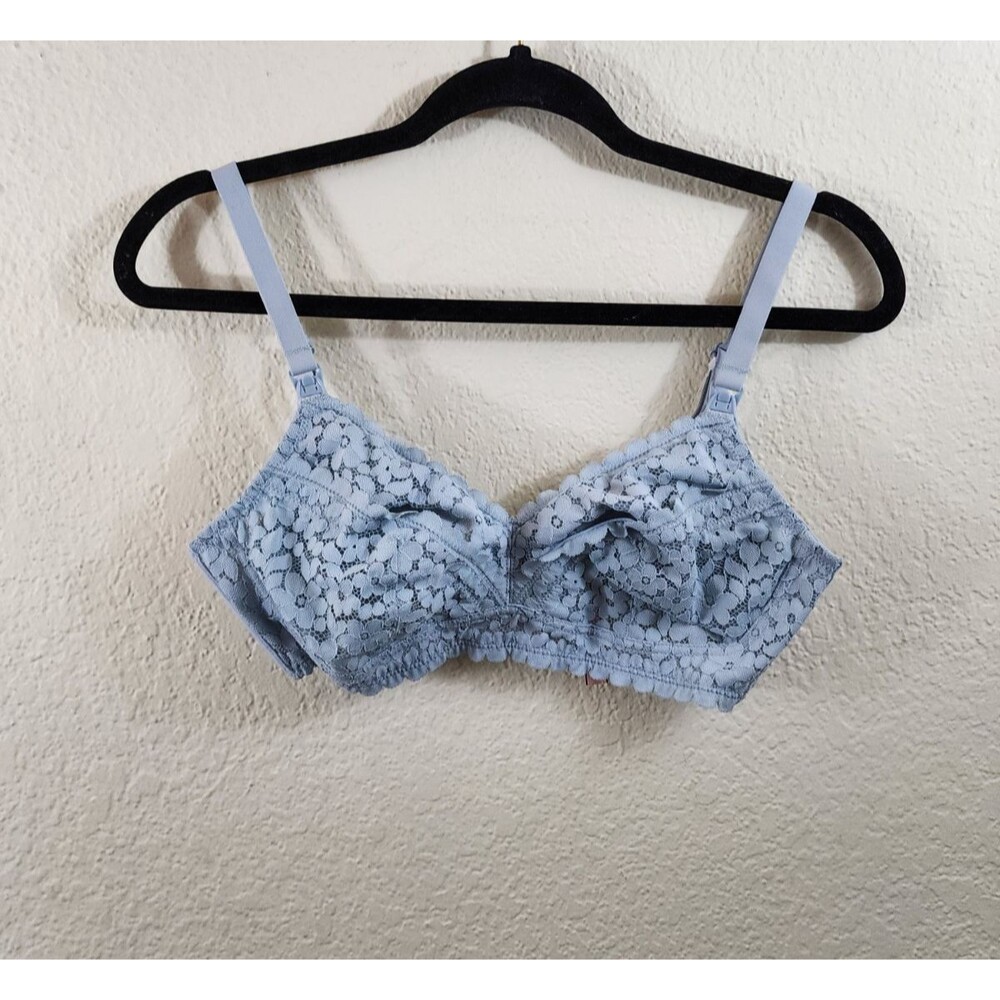 Elegant Lace Bra in Light Blue